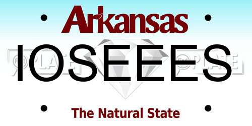 IOSEEES Arkansas License Plate