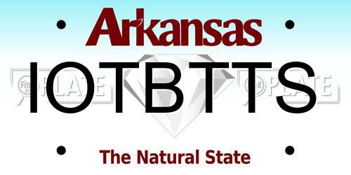 IOTBTTS Arkansas License Plate