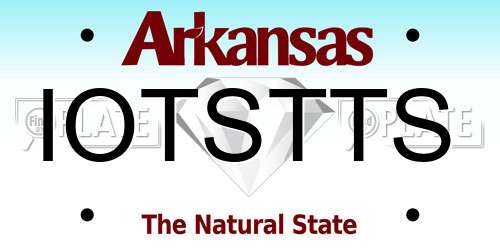 IOTSTTS Arkansas License Plate
