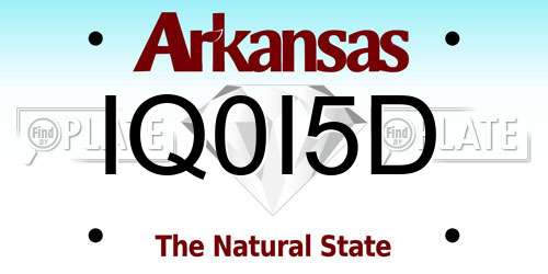 IQ0I5D Arkansas License Plate