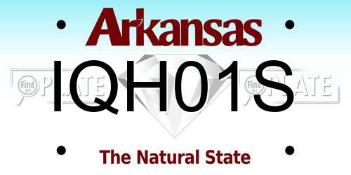 IQH01S Arkansas License Plate