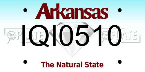 IQI0510 Arkansas License Plate
