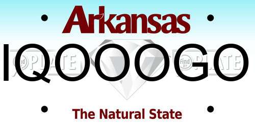 IQOOOGO Arkansas License Plate
