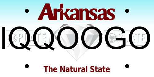 IQQOOGO Arkansas License Plate