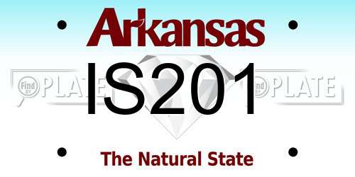 IS201 Arkansas License Plate