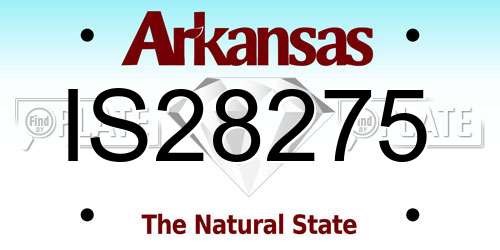 IS28275 Arkansas License Plate
