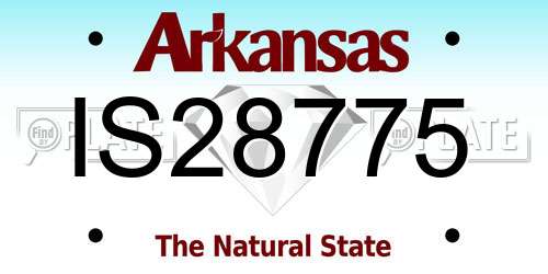 IS28775 Arkansas License Plate