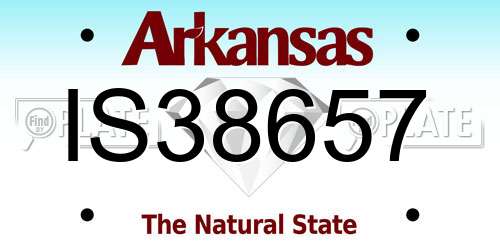 IS38657 Arkansas License Plate