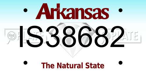 IS38682 Arkansas License Plate