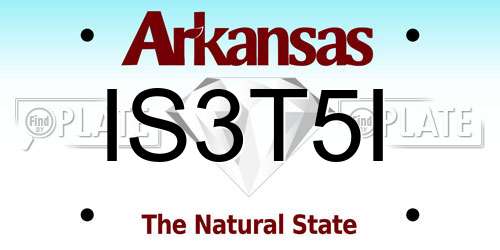 IS3T5I Arkansas License Plate