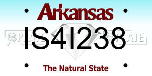 IS4I238 Arkansas License Plate