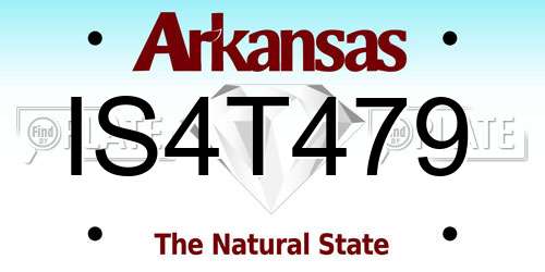 IS4T479 Arkansas License Plate