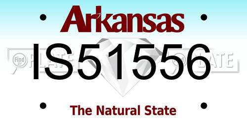 IS51556 Arkansas License Plate