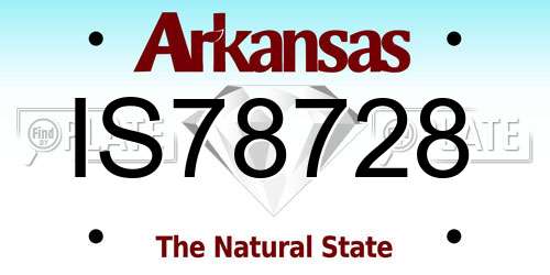 IS78728 Arkansas License Plate