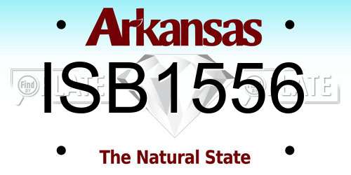 ISB1556 Arkansas License Plate