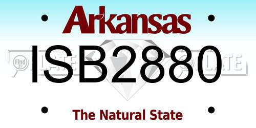 ISB2880 Arkansas License Plate
