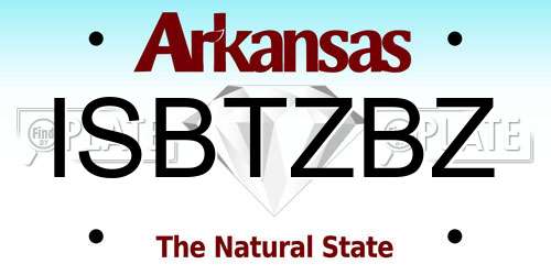 ISBTZBZ Arkansas License Plate