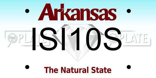 ISI10S Arkansas License Plate