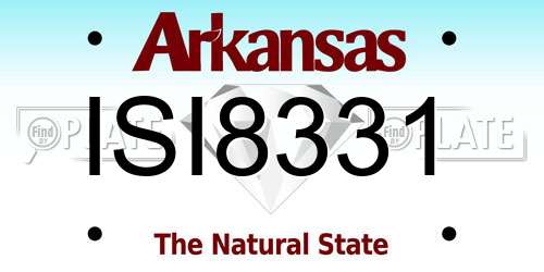 ISI8331 Arkansas License Plate