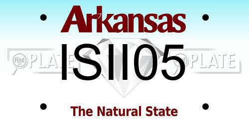 ISII05 Arkansas License Plate