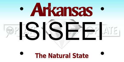 ISISEEI Arkansas License Plate