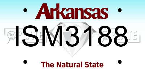 ISM3188 Arkansas License Plate