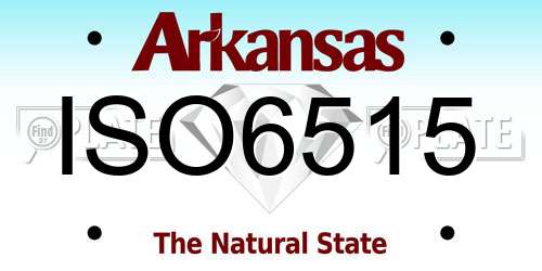 ISO6515 Arkansas License Plate