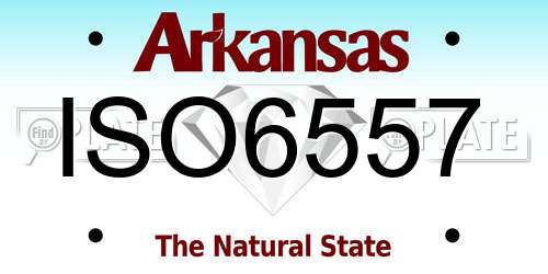 ISO6557 Arkansas License Plate