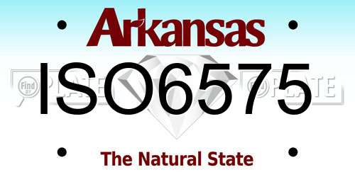 ISO6575 Arkansas License Plate