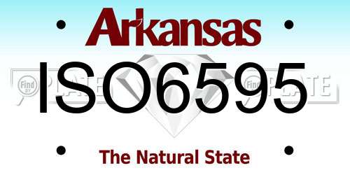 ISO6595 Arkansas License Plate