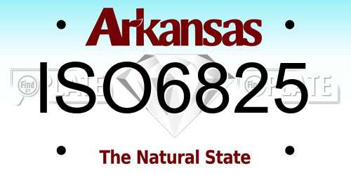 ISO6825 Arkansas License Plate