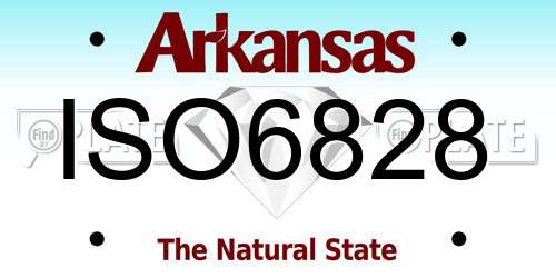 ISO6828 Arkansas License Plate