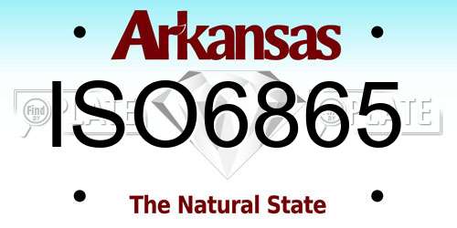 ISO6865 Arkansas License Plate