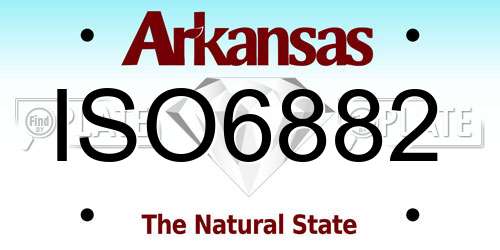 ISO6882 Arkansas License Plate