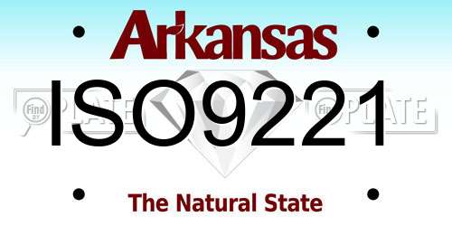 ISO9221 Arkansas License Plate