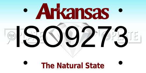 ISO9273 Arkansas License Plate