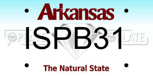 ISPB31 Arkansas License Plate