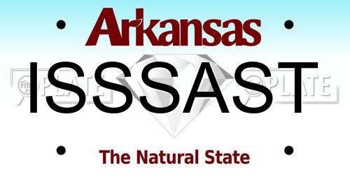 ISSSAST Arkansas License Plate