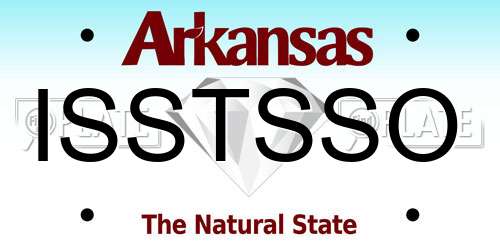 ISSTSSO Arkansas License Plate