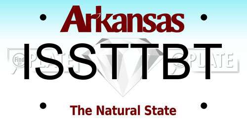ISSTTBT Arkansas License Plate