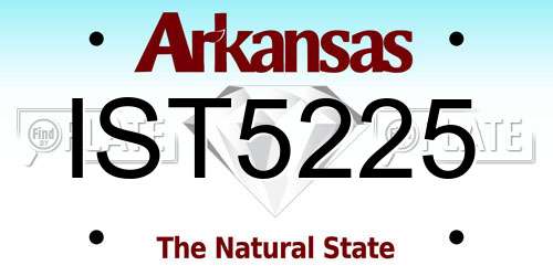 IST5225 Arkansas License Plate
