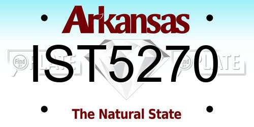 IST5270 Arkansas License Plate