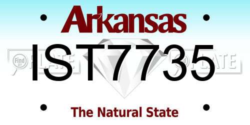 IST7735 Arkansas License Plate