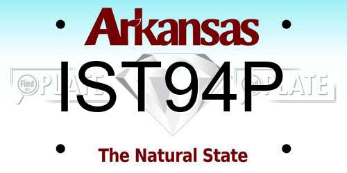 IST94P Arkansas License Plate