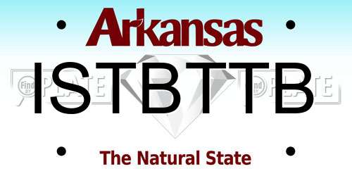ISTBTTB Arkansas License Plate