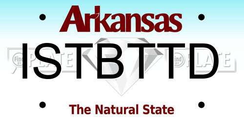 ISTBTTD Arkansas License Plate