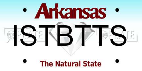 ISTBTTS Arkansas License Plate