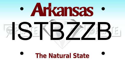 ISTBZZB Arkansas License Plate