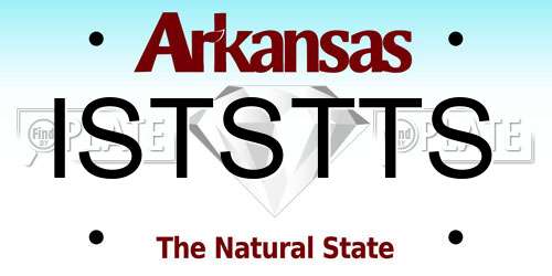 ISTSTTS Arkansas License Plate