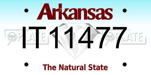 IT11477 Arkansas License Plate